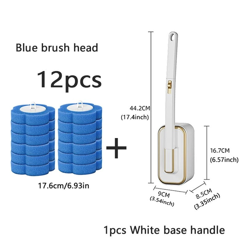 Ready to Use, Anti-Bacterial Disposable Toilet Brush