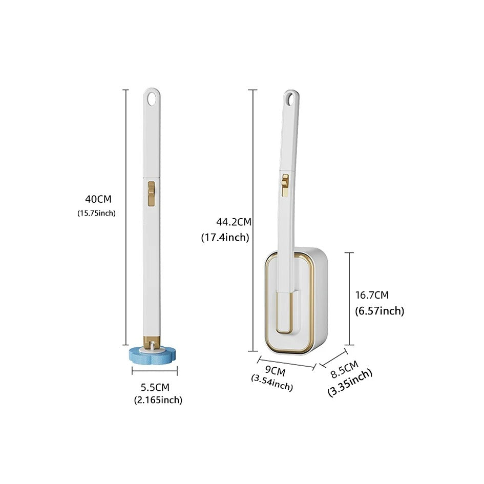 Ready to Use, Anti-Bacterial Disposable Toilet Brush