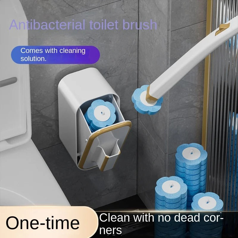 Ready to Use, Anti-Bacterial Disposable Toilet Brush