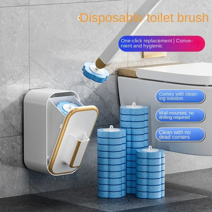 Ready to Use, Anti-Bacterial Disposable Toilet Brush