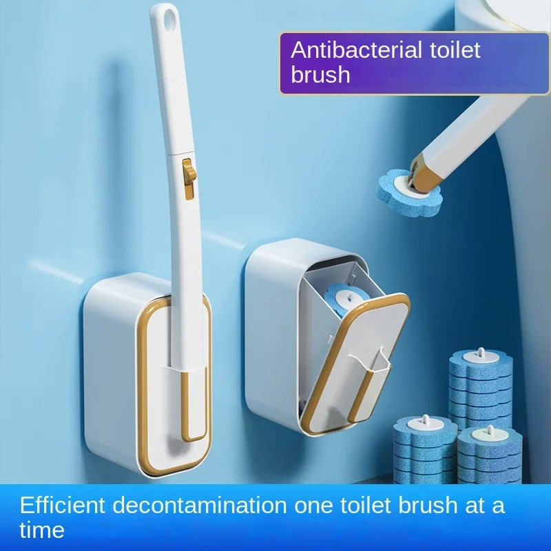 Ready to Use, Anti-Bacterial Disposable Toilet Brush